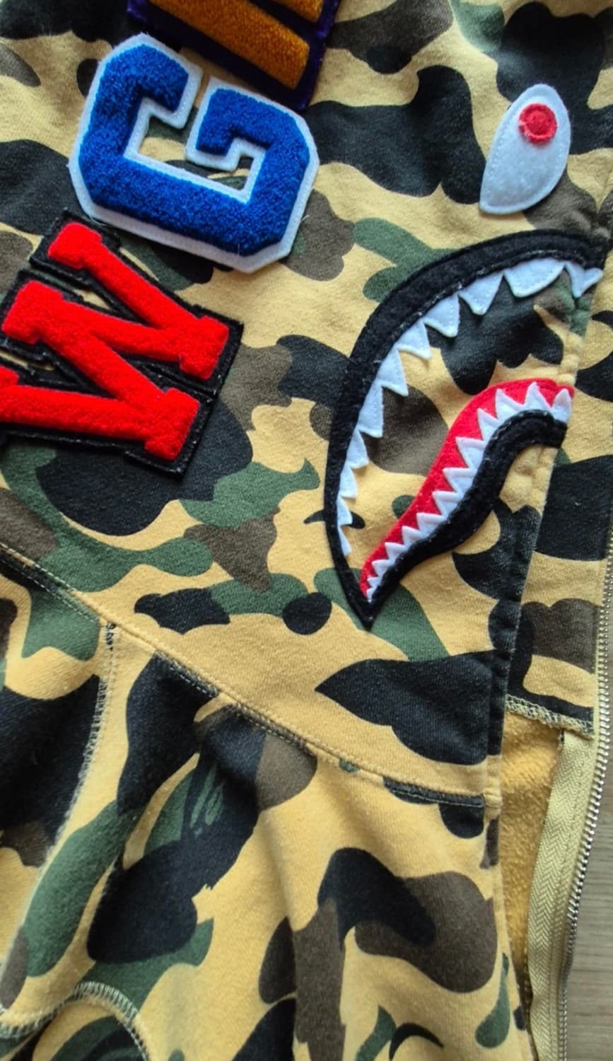 베이프 샤크 후드 황계 팝니다 상품이미지1