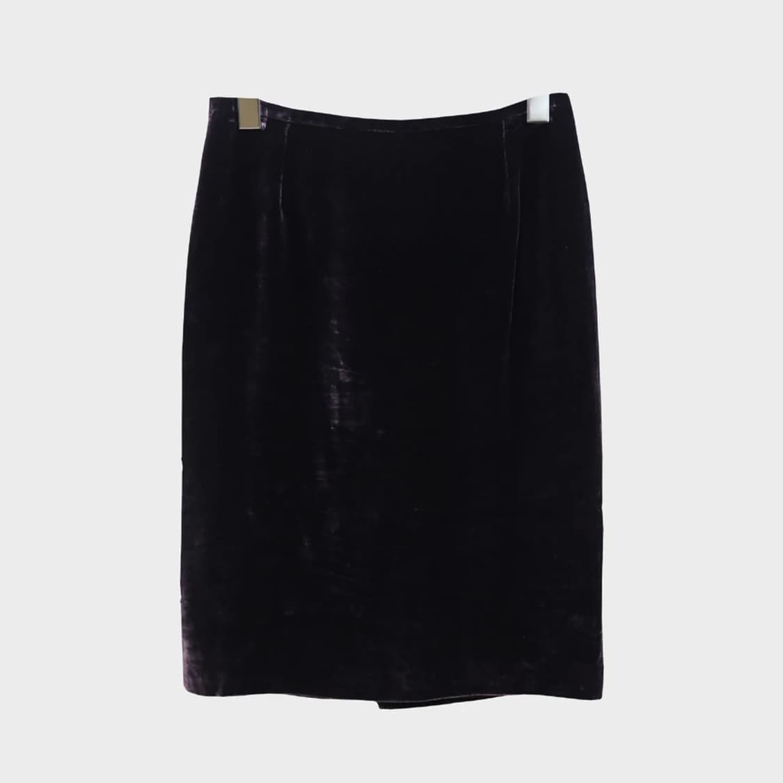 ARMANI COLLEZIONI 실크 벨벳 미디 스커트 60167 상품이미지1