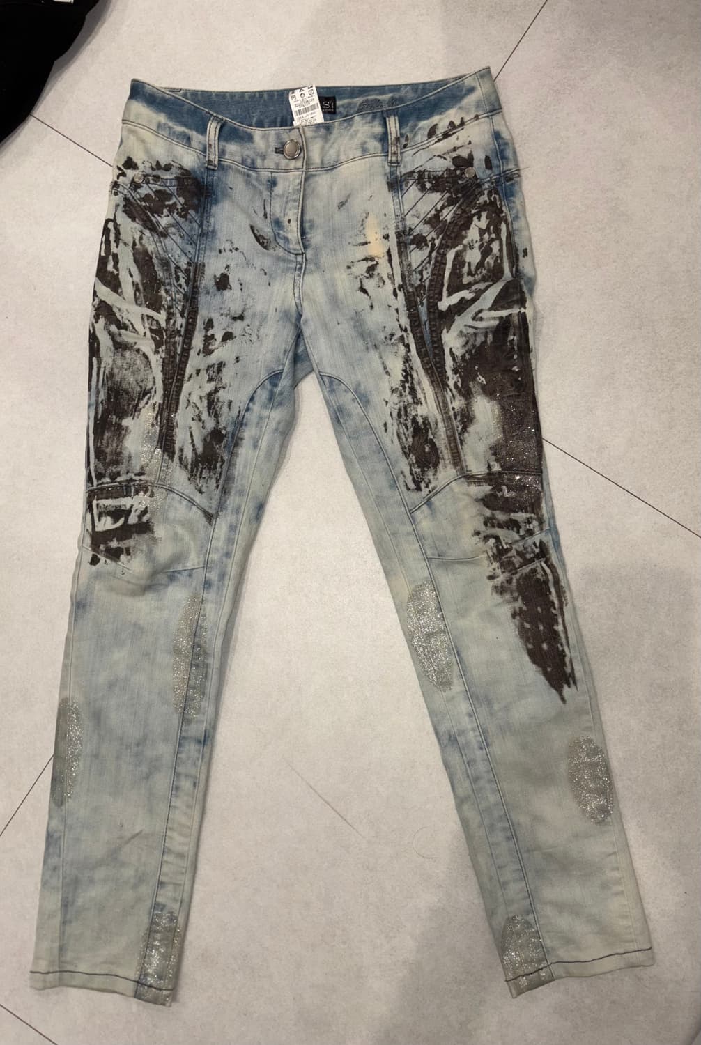 로우라이즈  빈티지 청바지 상품이미지1