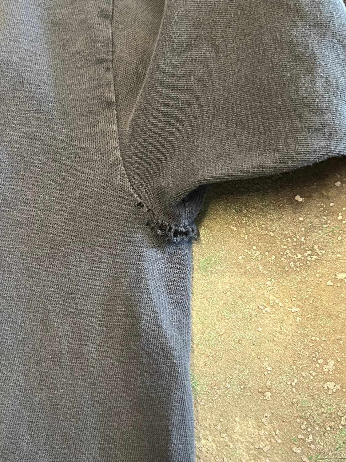 00's [M] 빈티지 롱슬리브 바이커 플레임 스컬 그래픽 워싱 쵸퍼 상품이미지8