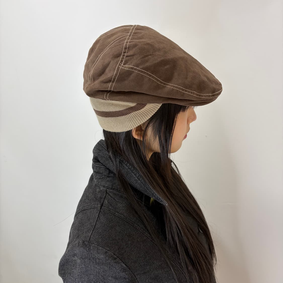 푸마 초코 브라운 헌팅캡 모자 상품이미지2