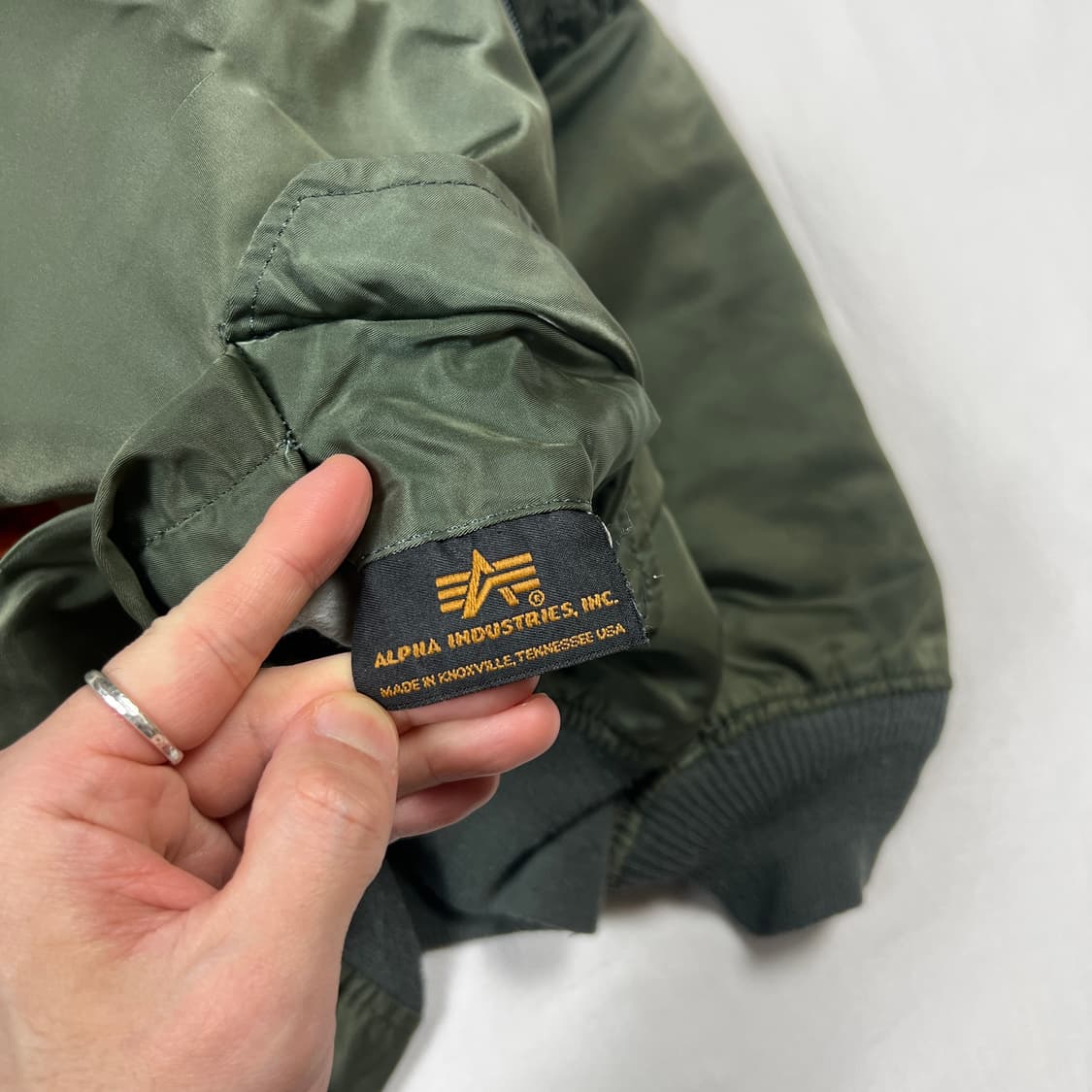 90‘s 알파인더스트리 alpha ma-1 마원 항공자켓 상품이미지8