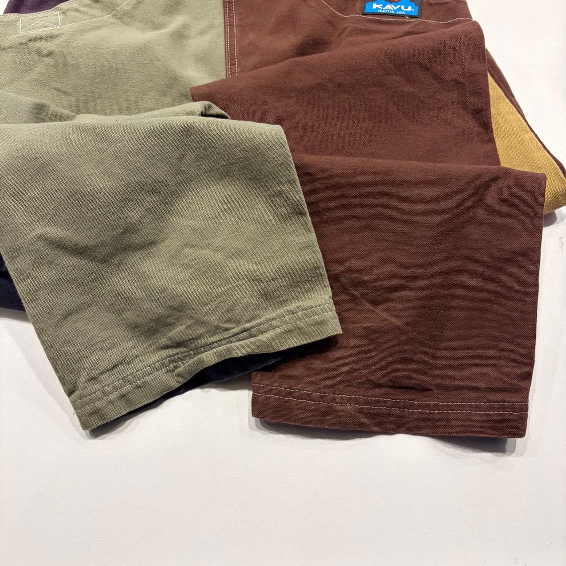 [M] KAVU 카부 배럴 팬츠 브라운/카키 C55 상품이미지7