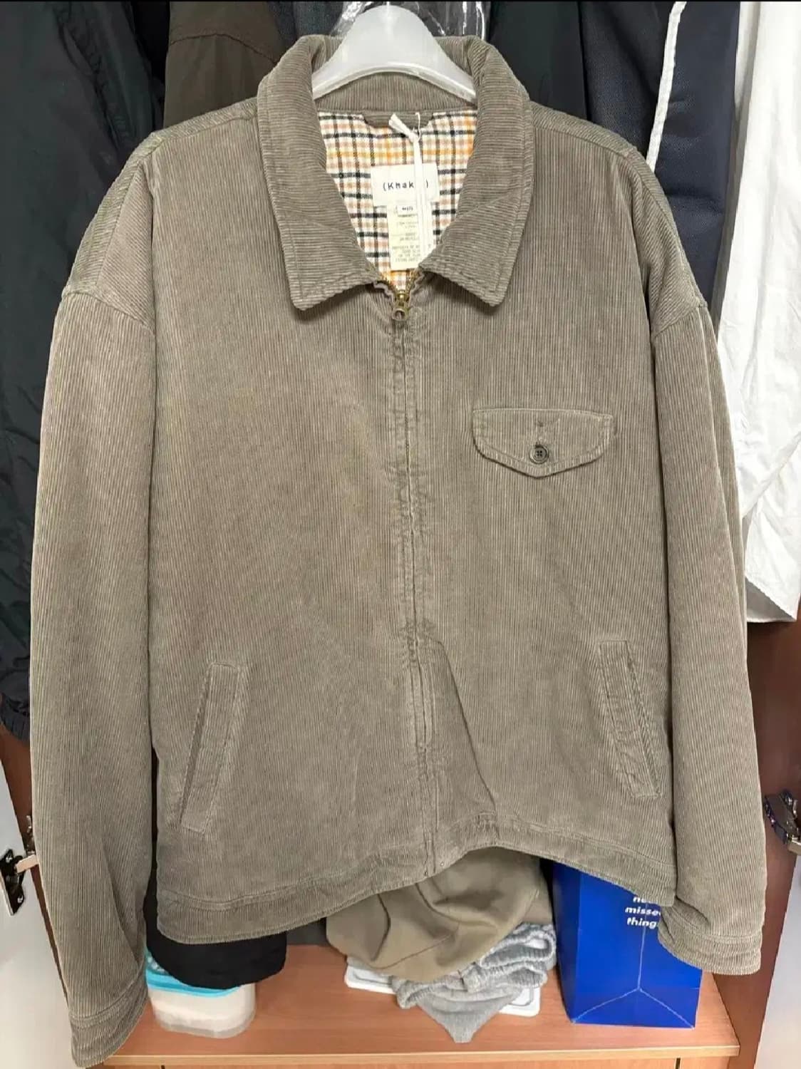 [M] (새상품) 카키스 코듀로이 스윙자켓 sage 상품이미지1
