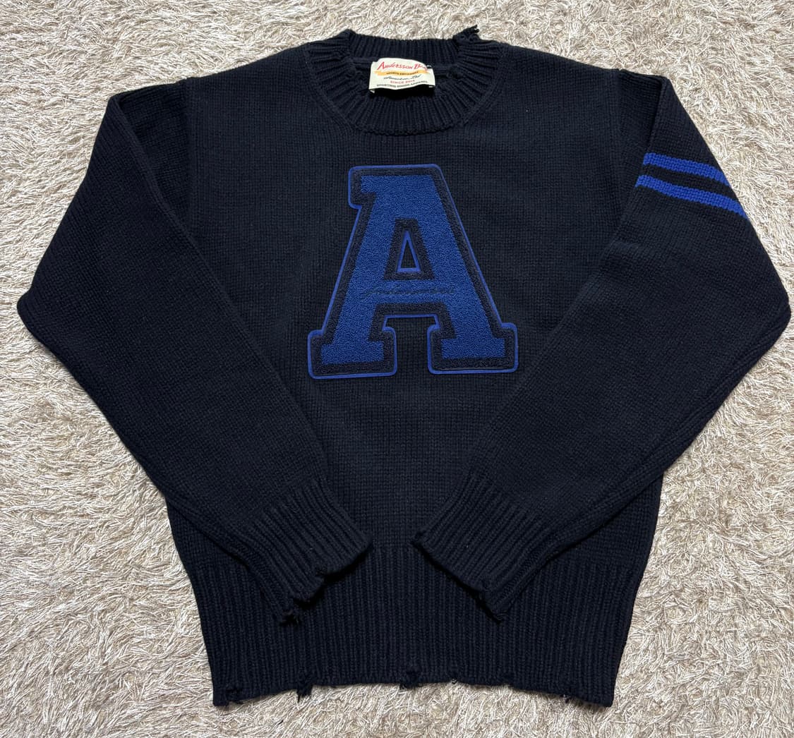 앤더슨벨 바시티 로고 크루넥 스웨터 S 상품이미지6