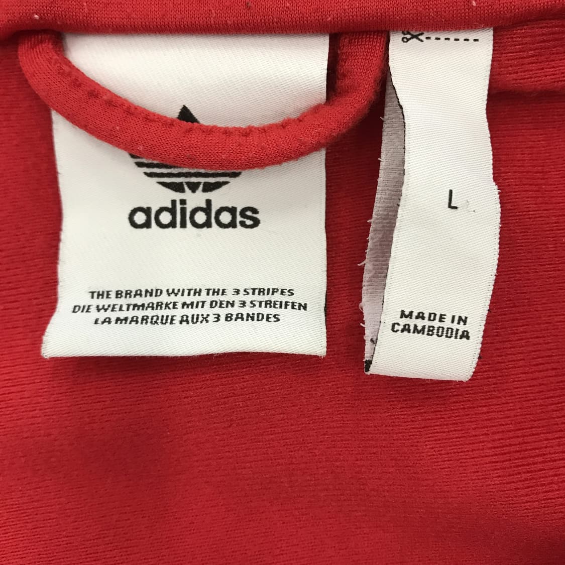 아디다스 파이어버드 져지 레드화이트 [L] 상품이미지4