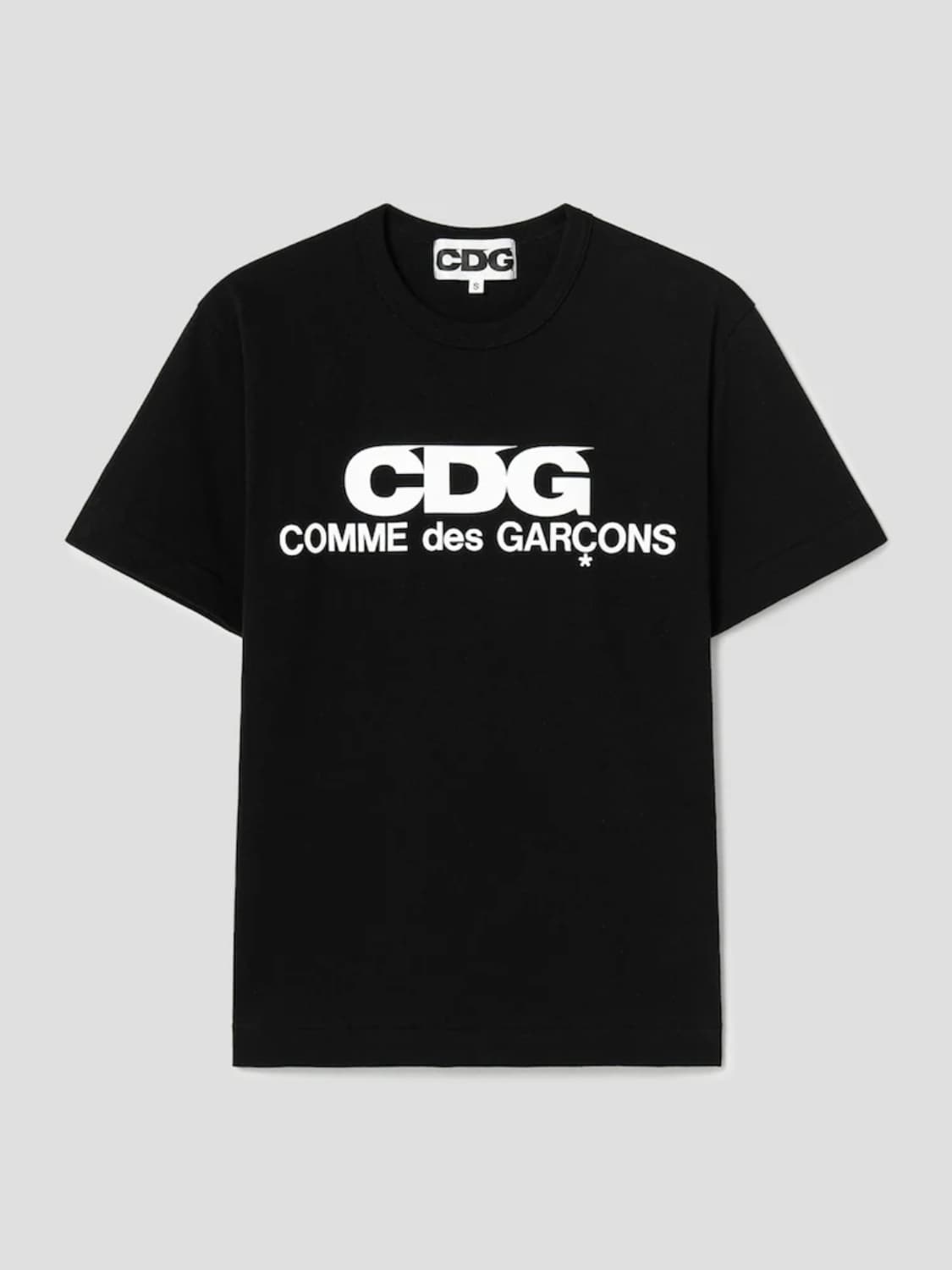 CDG 꼼데가르송 로고 프린트 티셔츠 블랙 상품이미지1