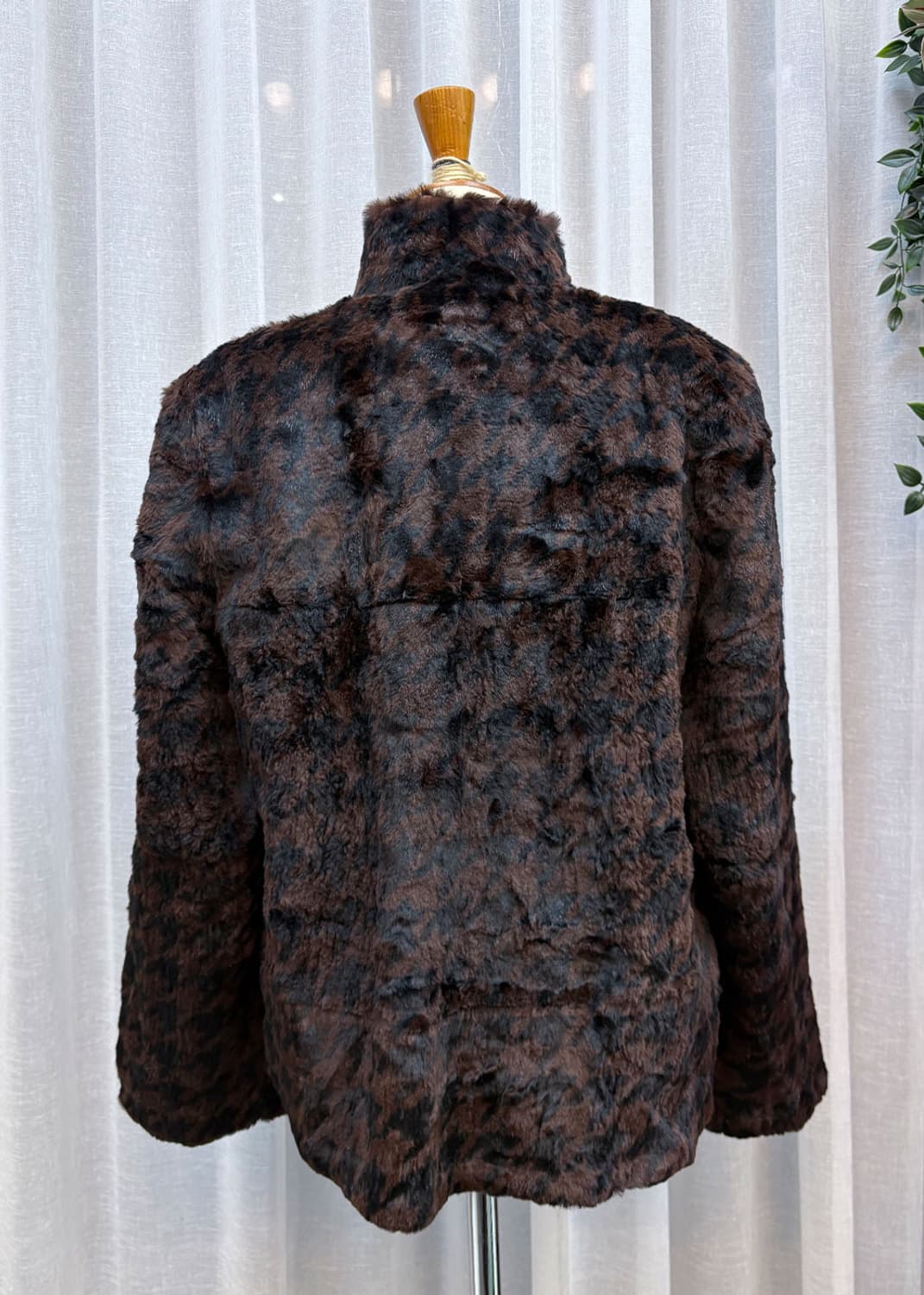 하운드체크 퍼자켓 상품이미지4