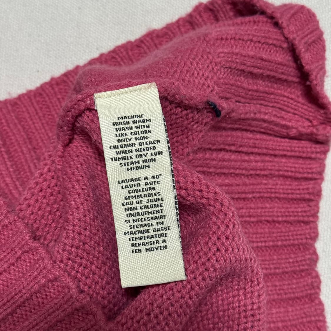 M 폴로랄프로렌 진스 컴퍼니 빅로고 반집업 니트 상품이미지5