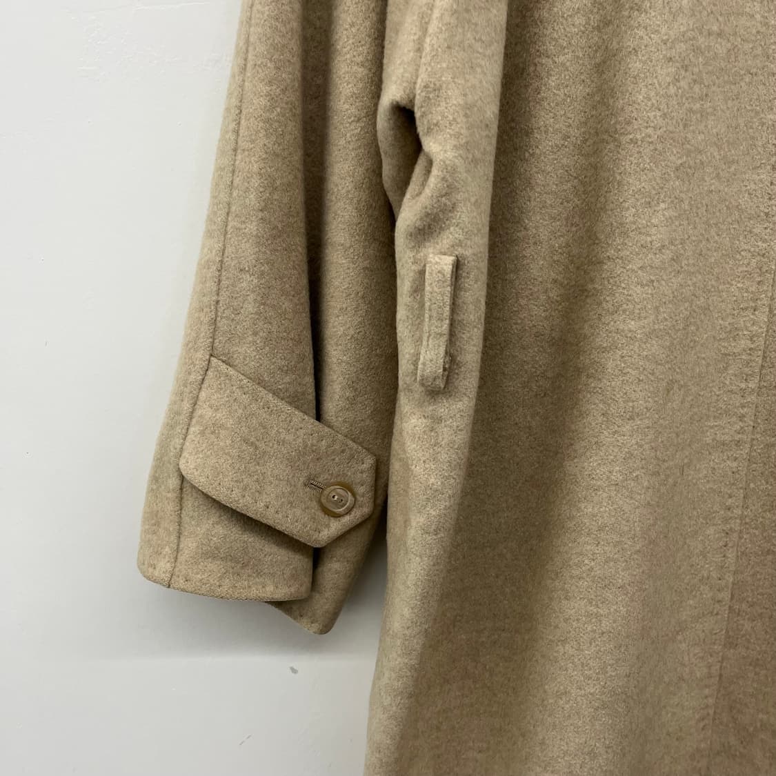 막스마라 베이지색 더블 버튼 코트 여M 상품이미지6