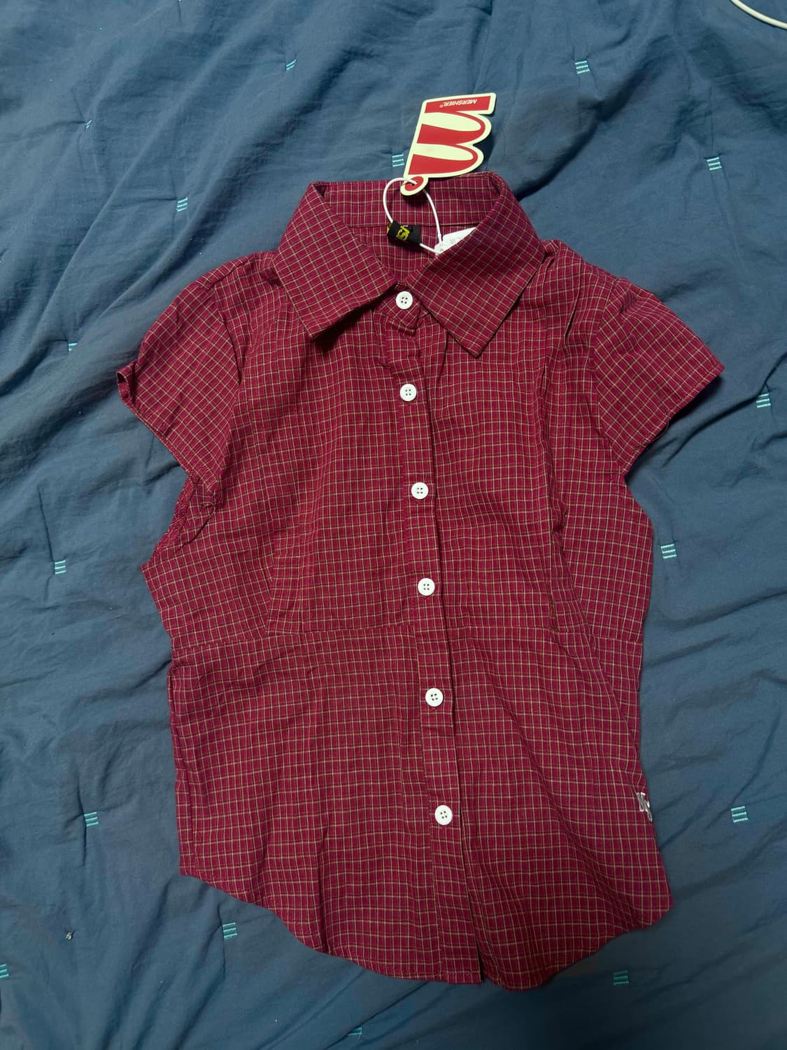 mershier 빈티지 반팔 셔츠 상품이미지1