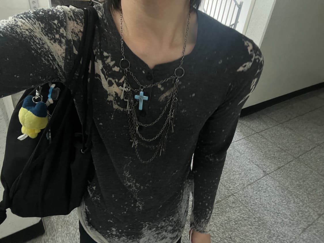 Ayanami-Layered Necklace 착용샷 o 상품이미지2