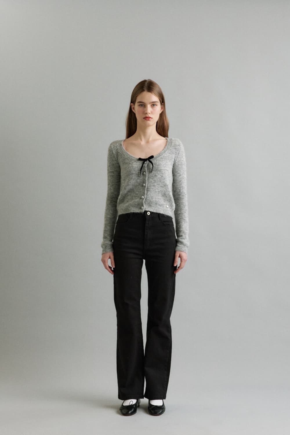 마그넷 deep mohair cardigan 멜란지그레이 상품이미지3