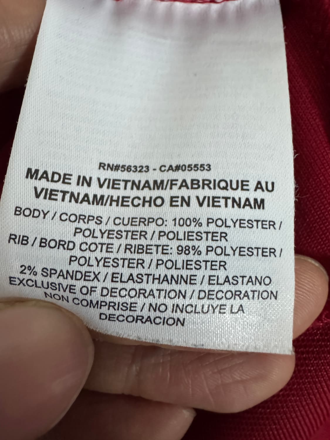 나이키 에어 컬러블록 집업 져지 레드 상품이미지4