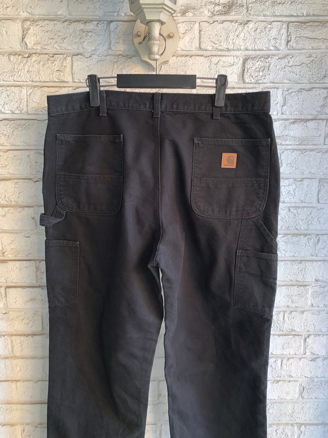 칼하트 블랙 헤비 캔버스 팬츠  상품이미지2
