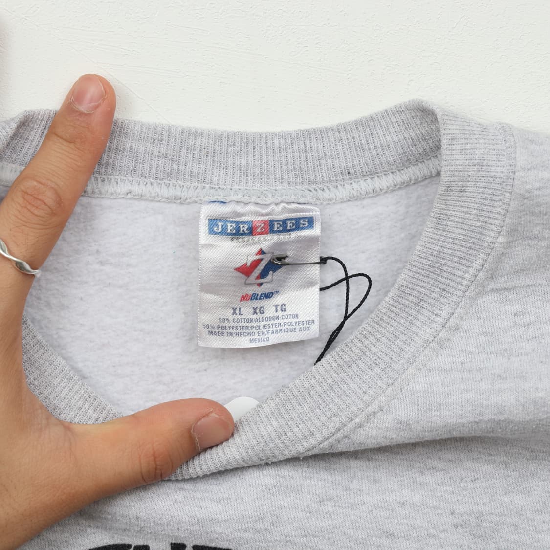 JERZEES 빈티지 그래픽 스웻 셔츠 XL A1149 상품이미지3