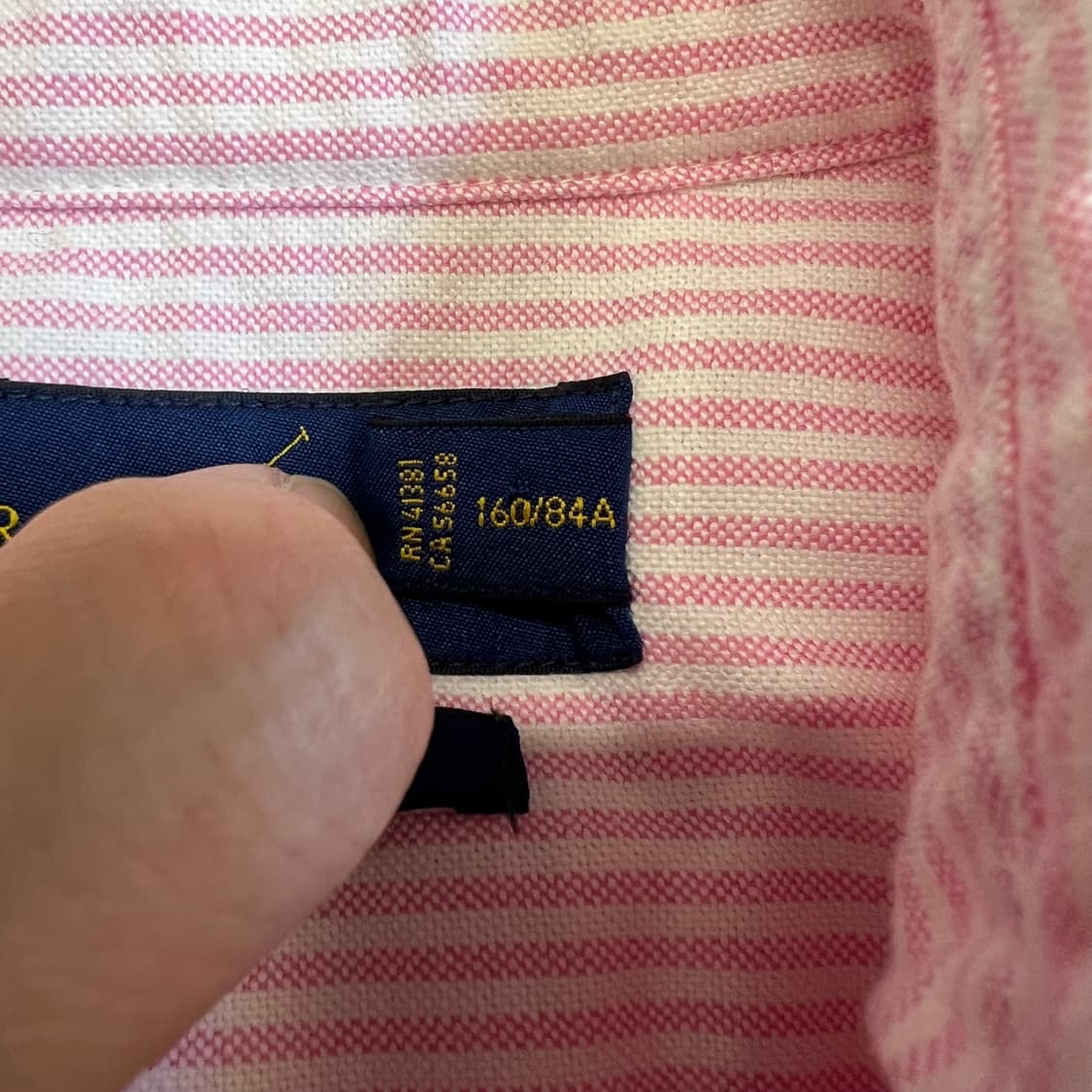 랄프로렌 핑크 스트라이프 셔츠 상품이미지5