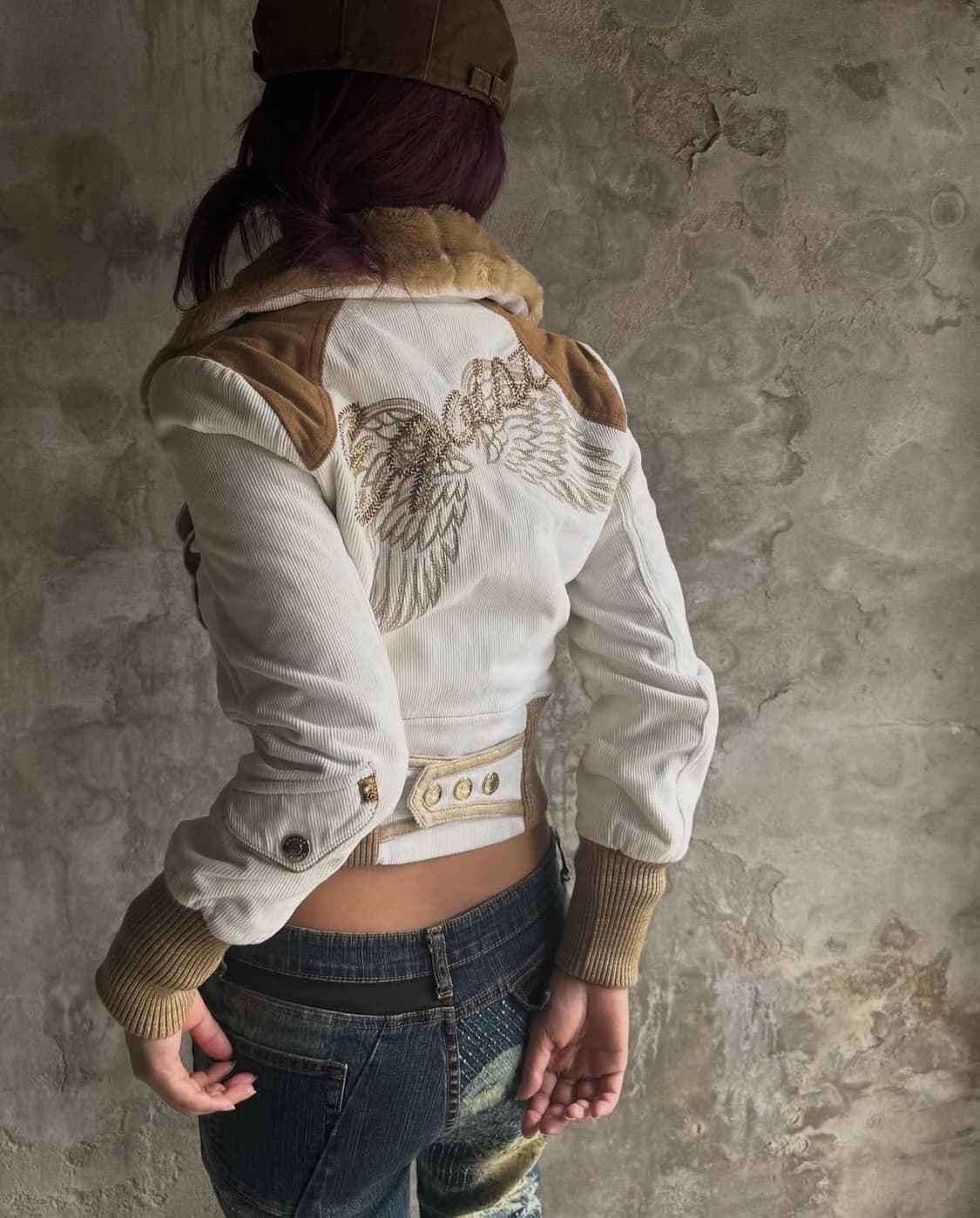 Egoist Crop Fur Jacket 상품이미지4