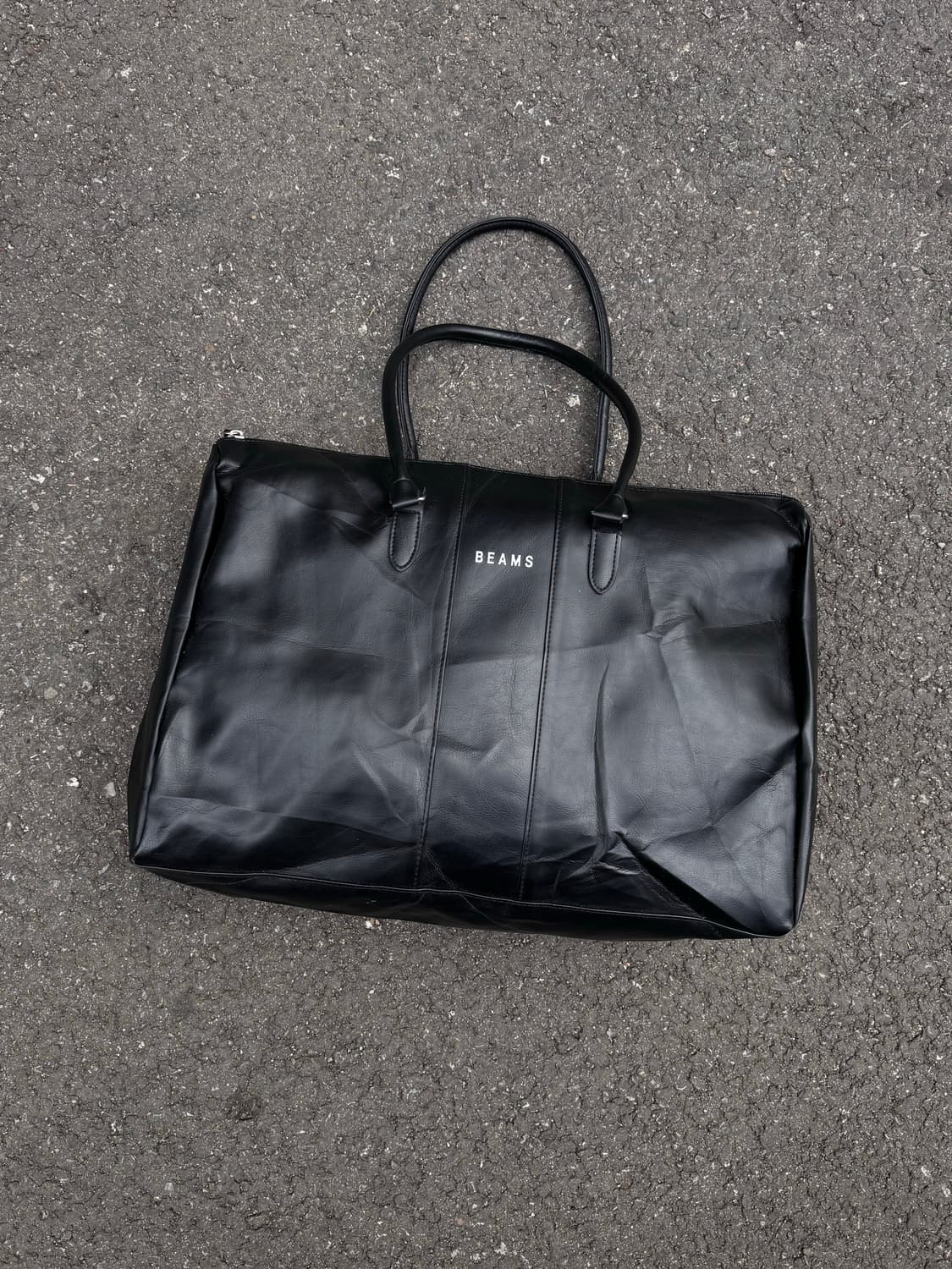Beams 빔즈 레더 토트 보스턴백 상품이미지2