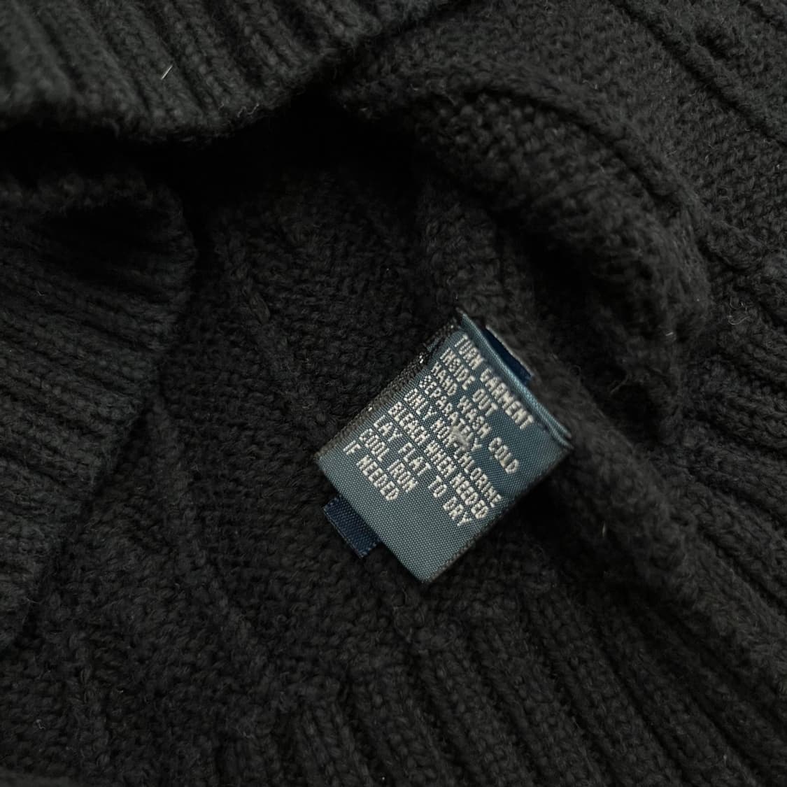 폴로 랄프로렌 레드포니 블랙 꽈배기 니트 M 상품이미지5