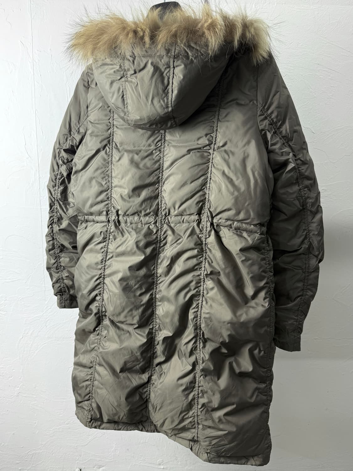 JPN 셔링 후드 퍼 파카 상품이미지5