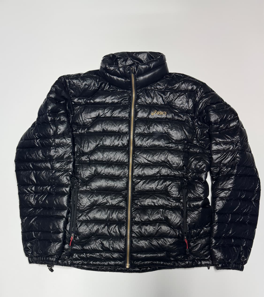 아식스 구스다운 경량 패딩 자켓 L 블랙 상품이미지1