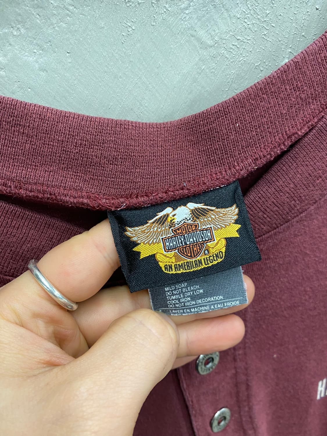 [XL] Harley Davidson 할리데이비슨 헨리넥 롱슬리브 상품이미지6