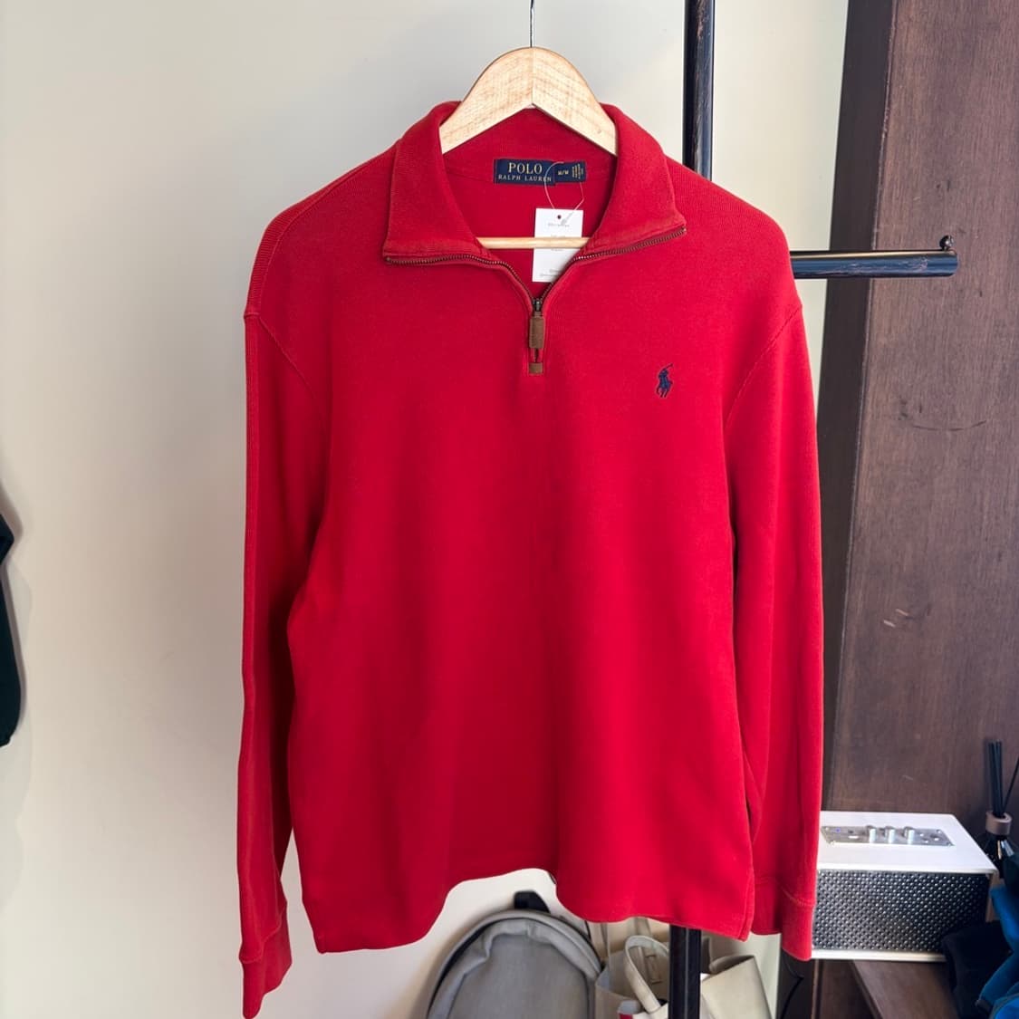 15759 - 폴로 랄프로렌 레드 반집업 니트 상품이미지2