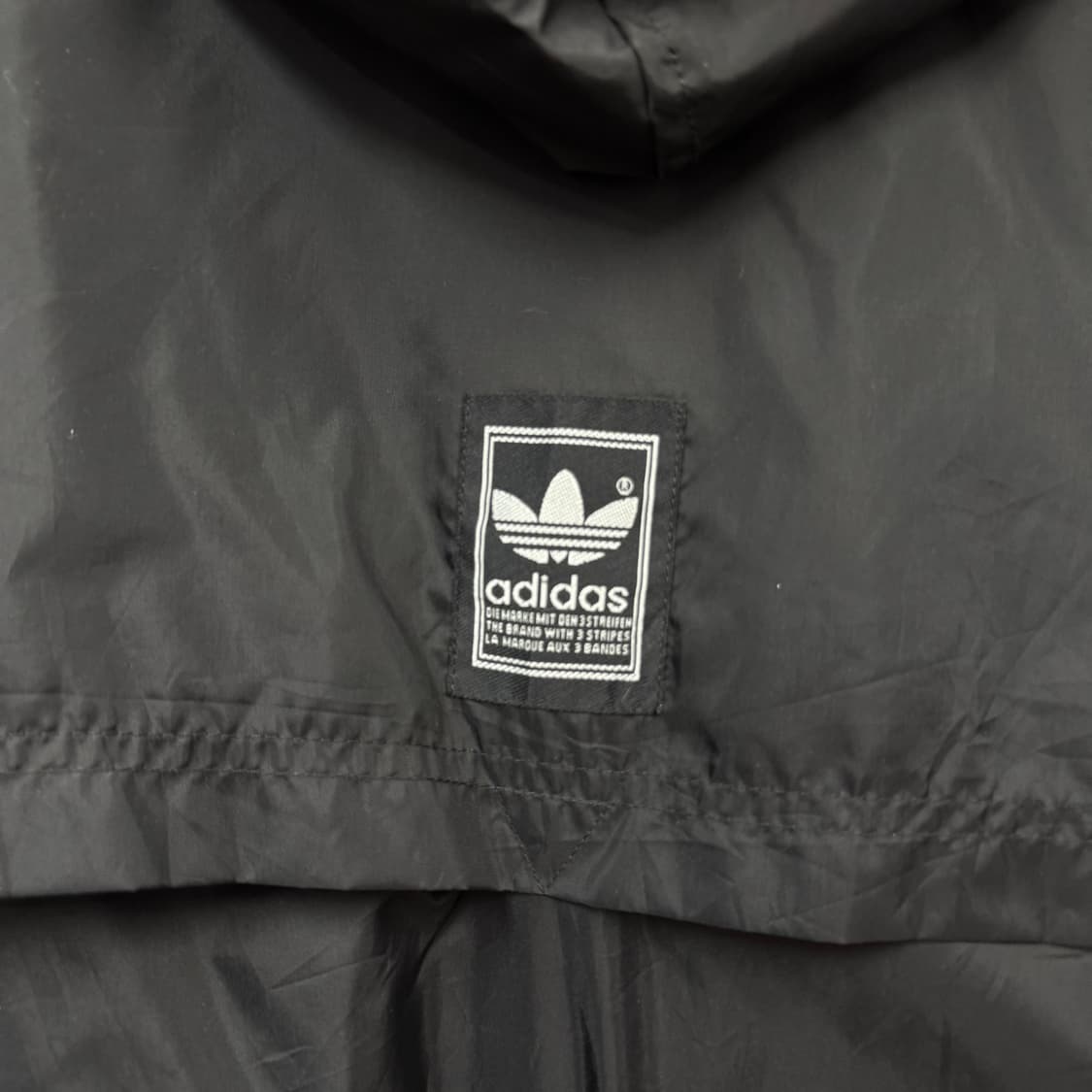 아디다스 롱파카 전면 삼선 스트라이프 포인트 블랙 화이트 상품이미지6