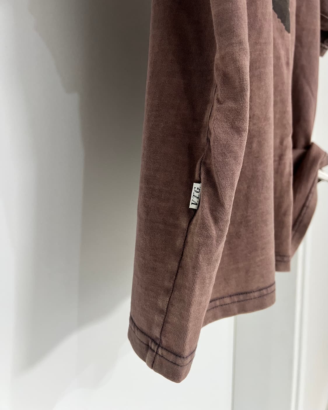 해칭룸 페이즐리 버드티 워시드 퍼플 차콜 상품이미지5