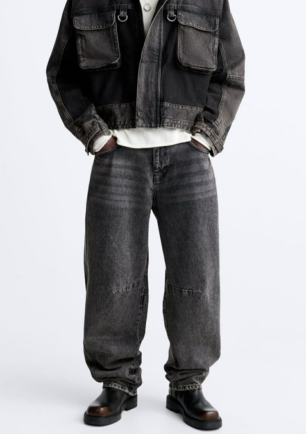 자라 콘트라스트 워시드진 40(31) 상품이미지2