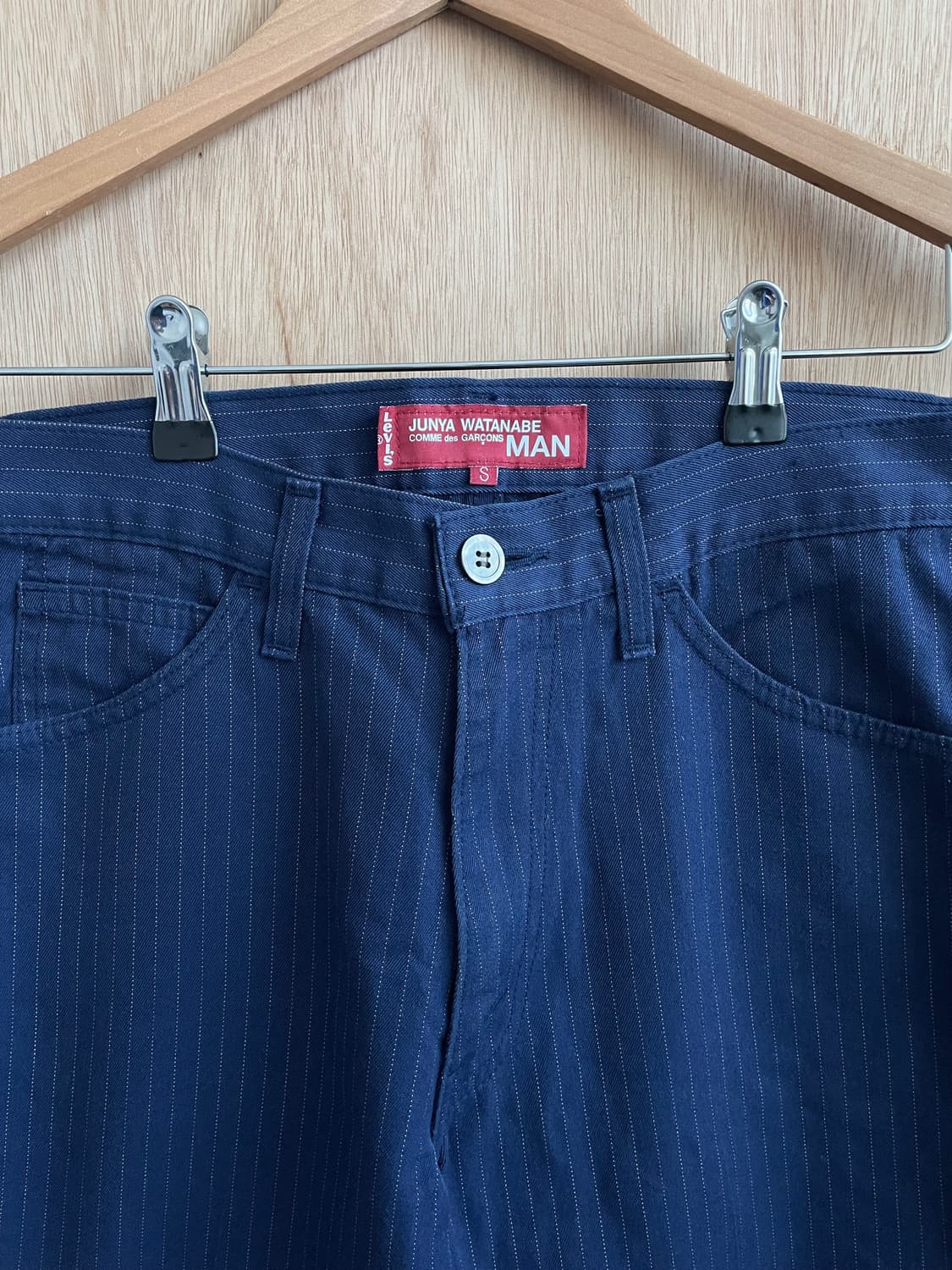 준야와타나베 리바이스 스트라이프 플레어 팬츠 상품이미지3