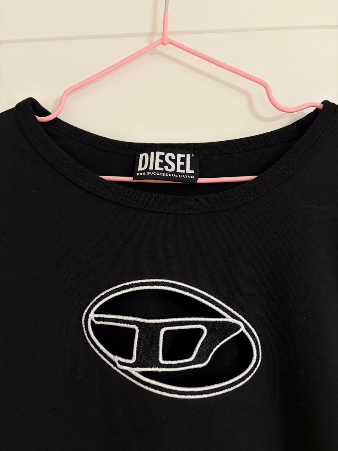 디젤 피카부 로고 반팔 티셔츠 XS 상품이미지3