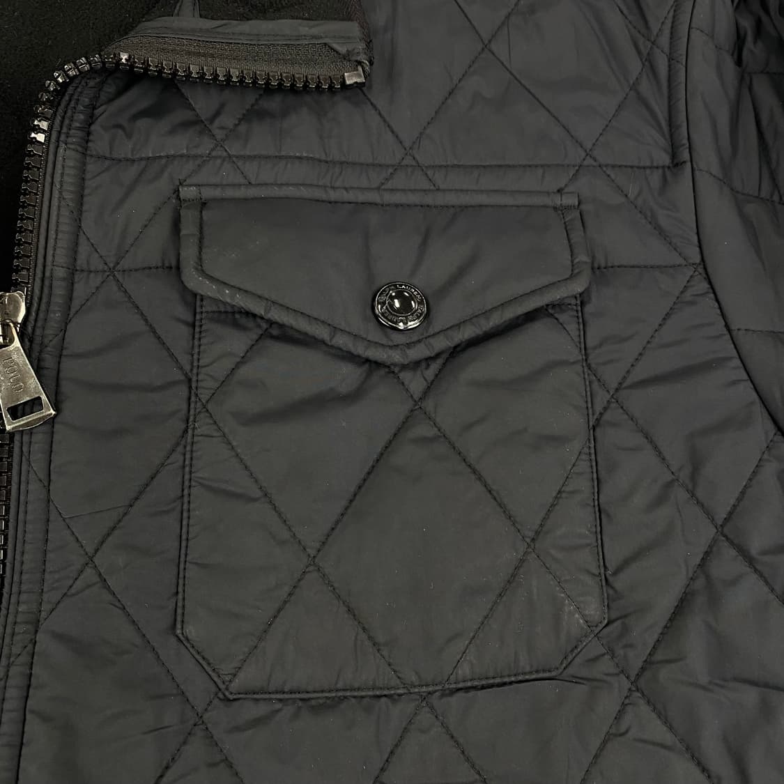 폴로 신형 블랙 포켓 퀼팅 자켓 (100) 상품이미지4