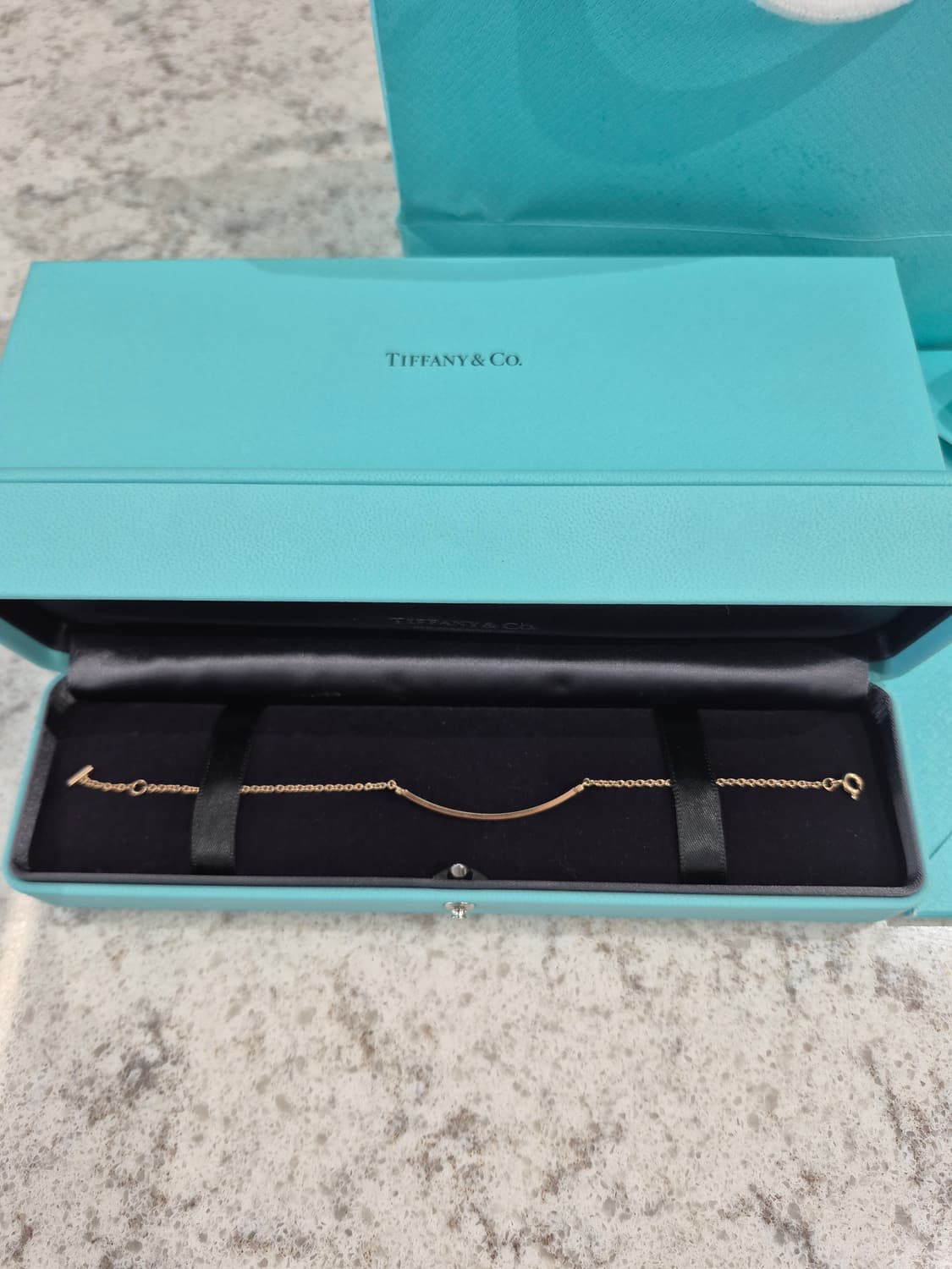 티파니앤코 T 스마일 팔찌 로즈골드 M사이즈 풀세트25년5월 상품이미지2