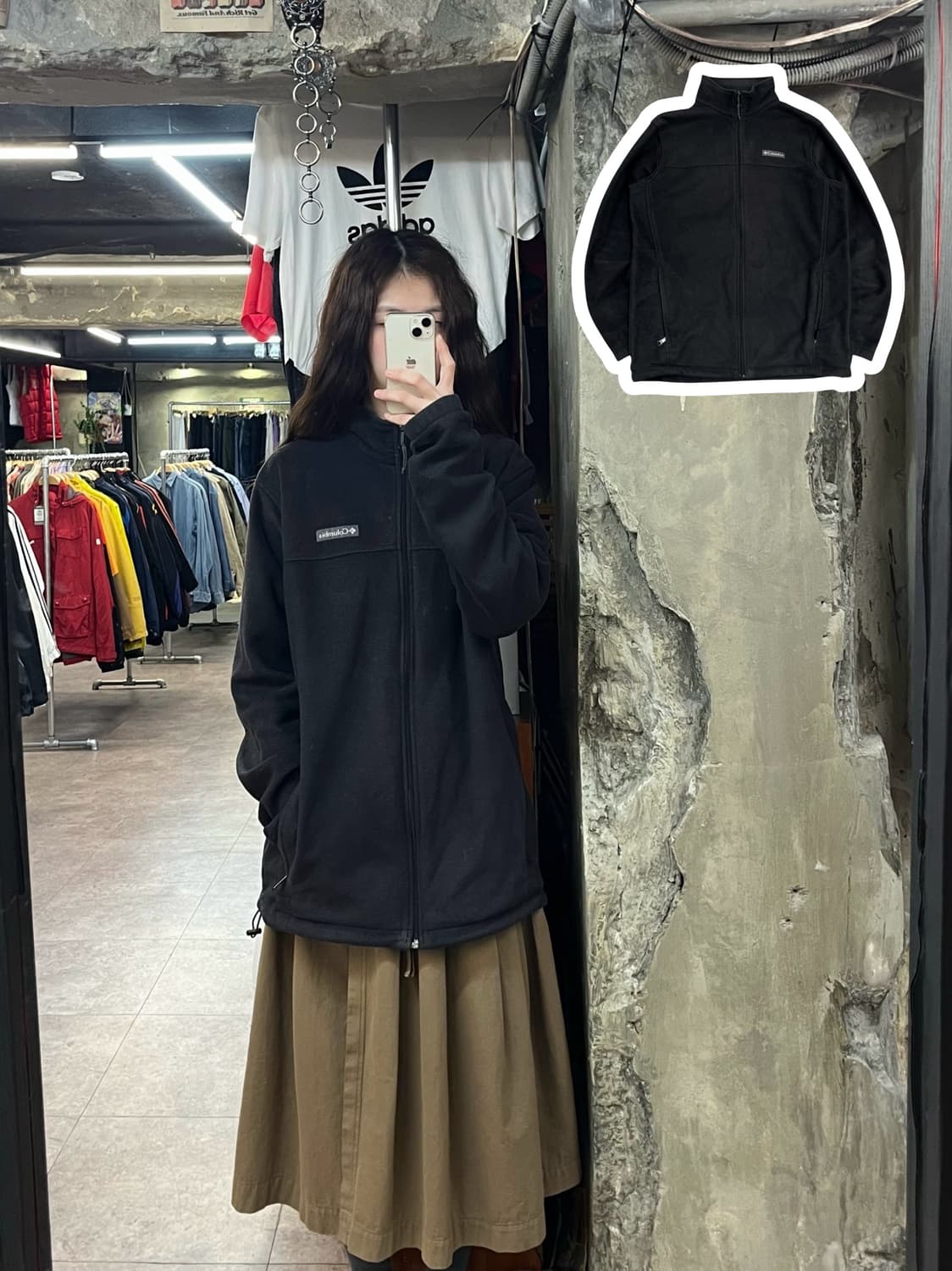 콜롬비아 플리스 자켓 블랙 XL #csz2356 상품이미지1