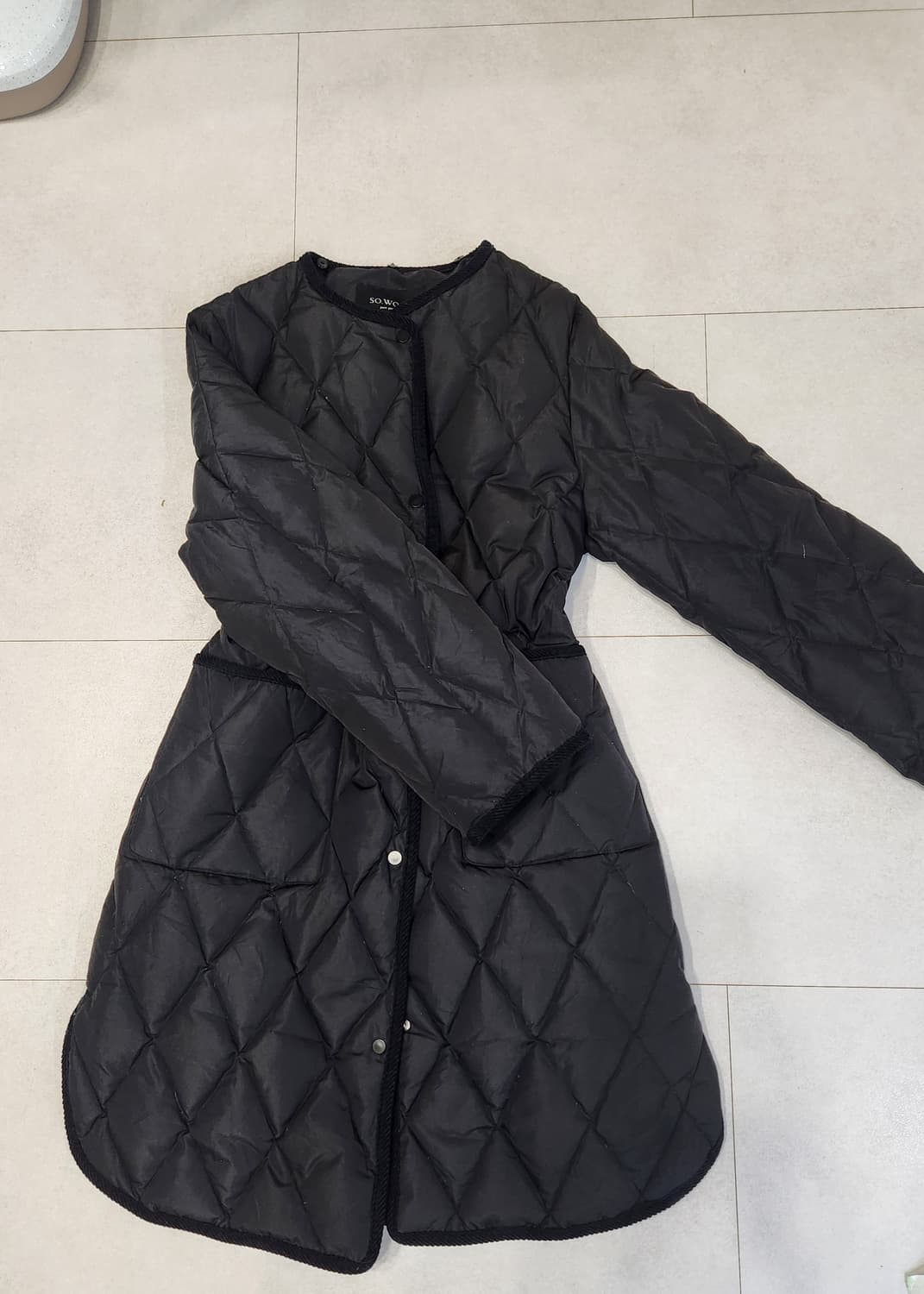 쏘울. 폴란드구스다운경량패딩자켓 누빔 상품이미지1