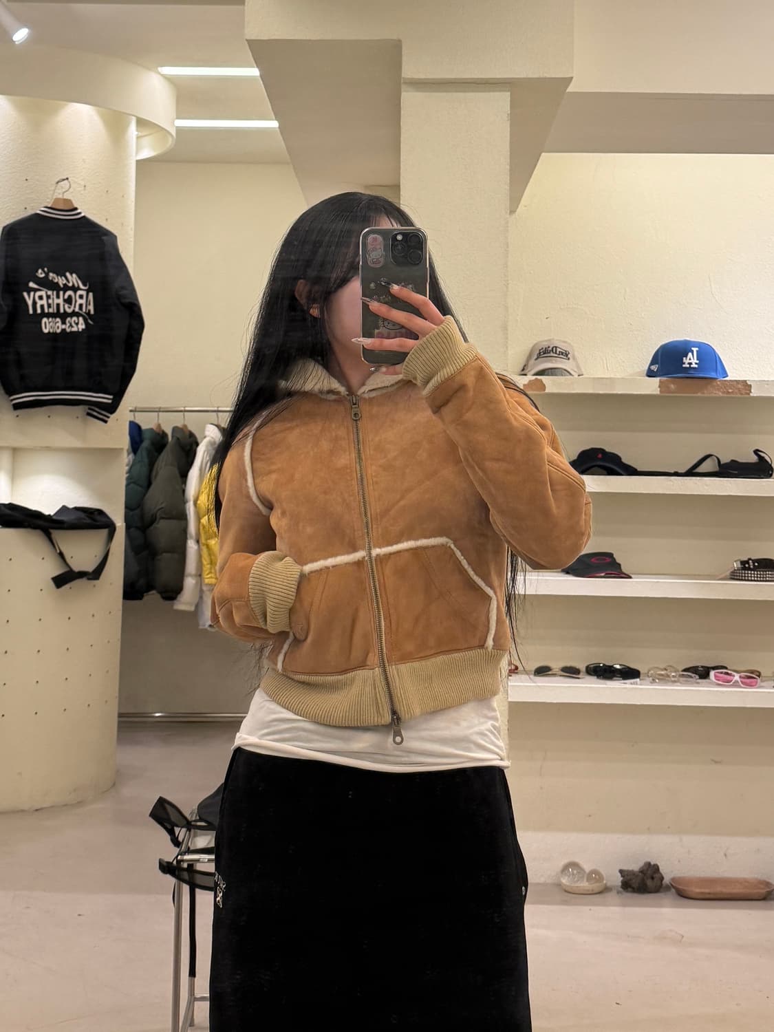 아베크롬비 리얼레더 스웨이드 후드 자켓 U772 상품이미지1