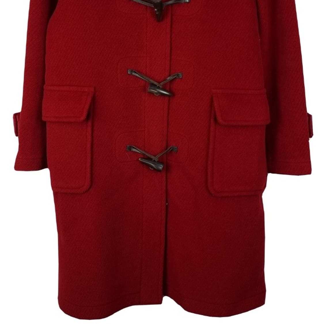 [라코스테] 울 모직 후드 더플 코트 떡볶이 코트 레드 M17520 상품이미지5