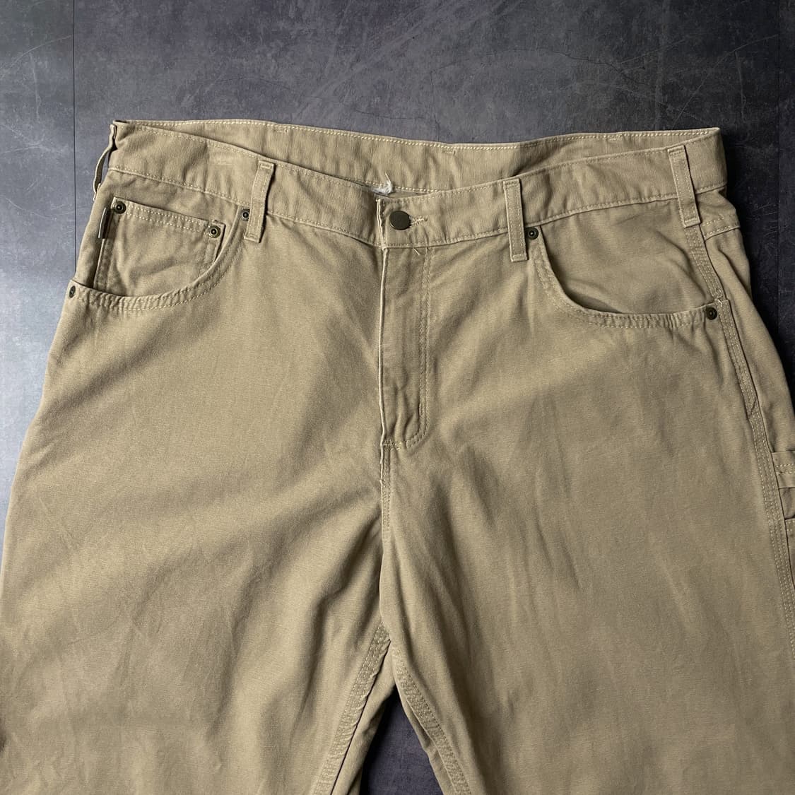 CARHARTT 칼하트 빈티지 베이지 싱글니 워크팬츠 상품이미지2