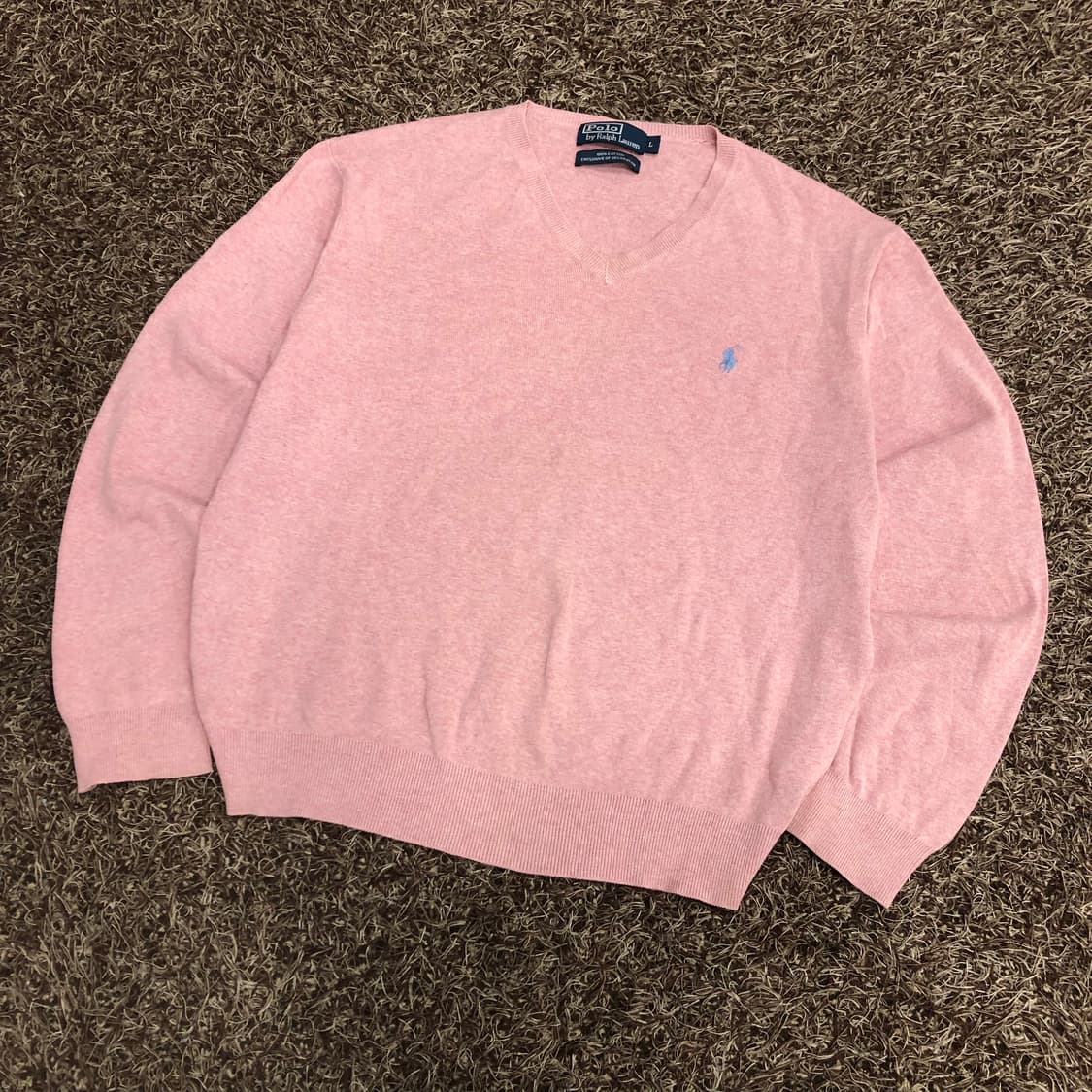 폴로 랄프로렌 핑크 브이넥 니트 상품이미지2