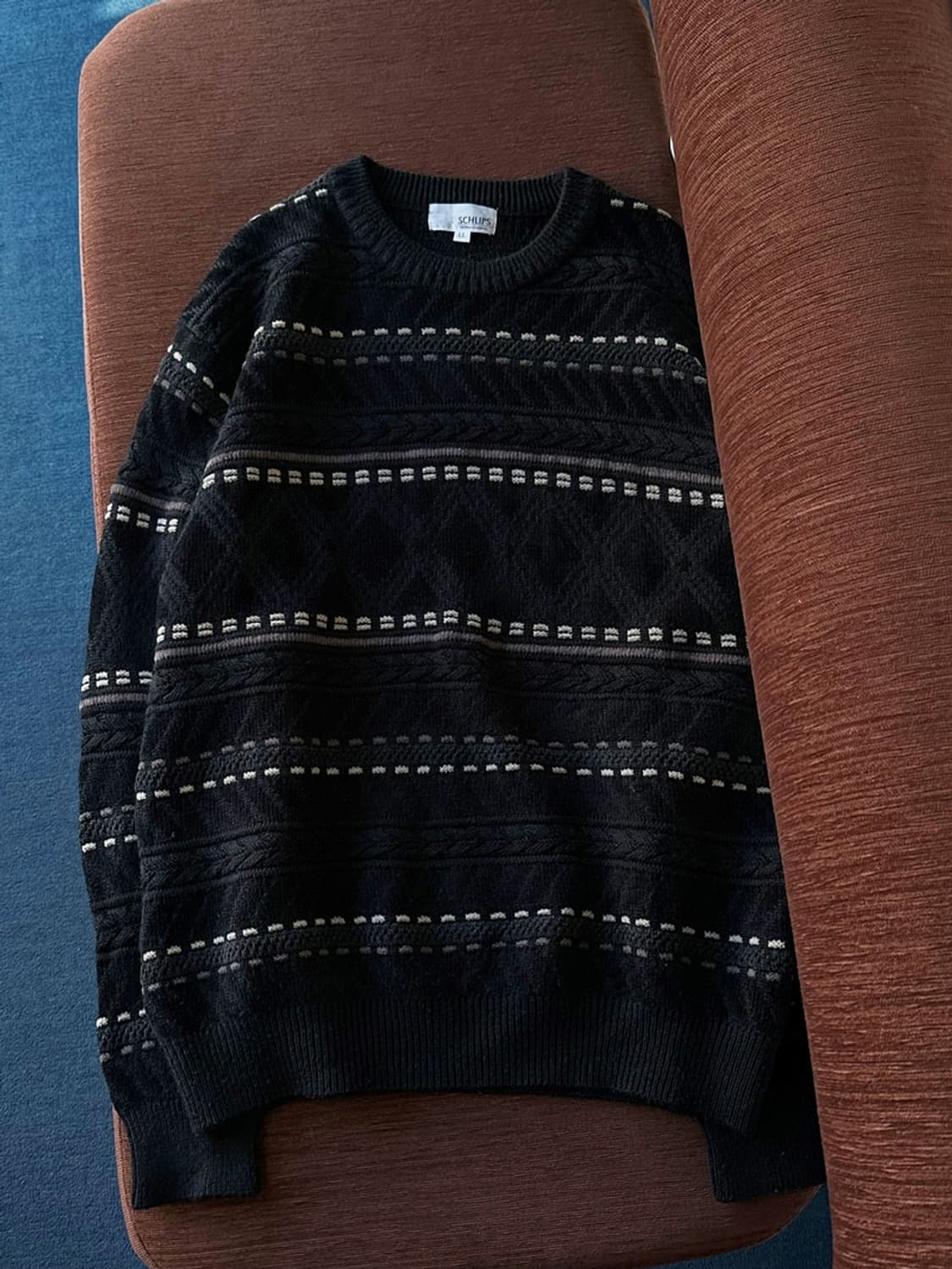 Wool blend pattern knit P/O 상품이미지2