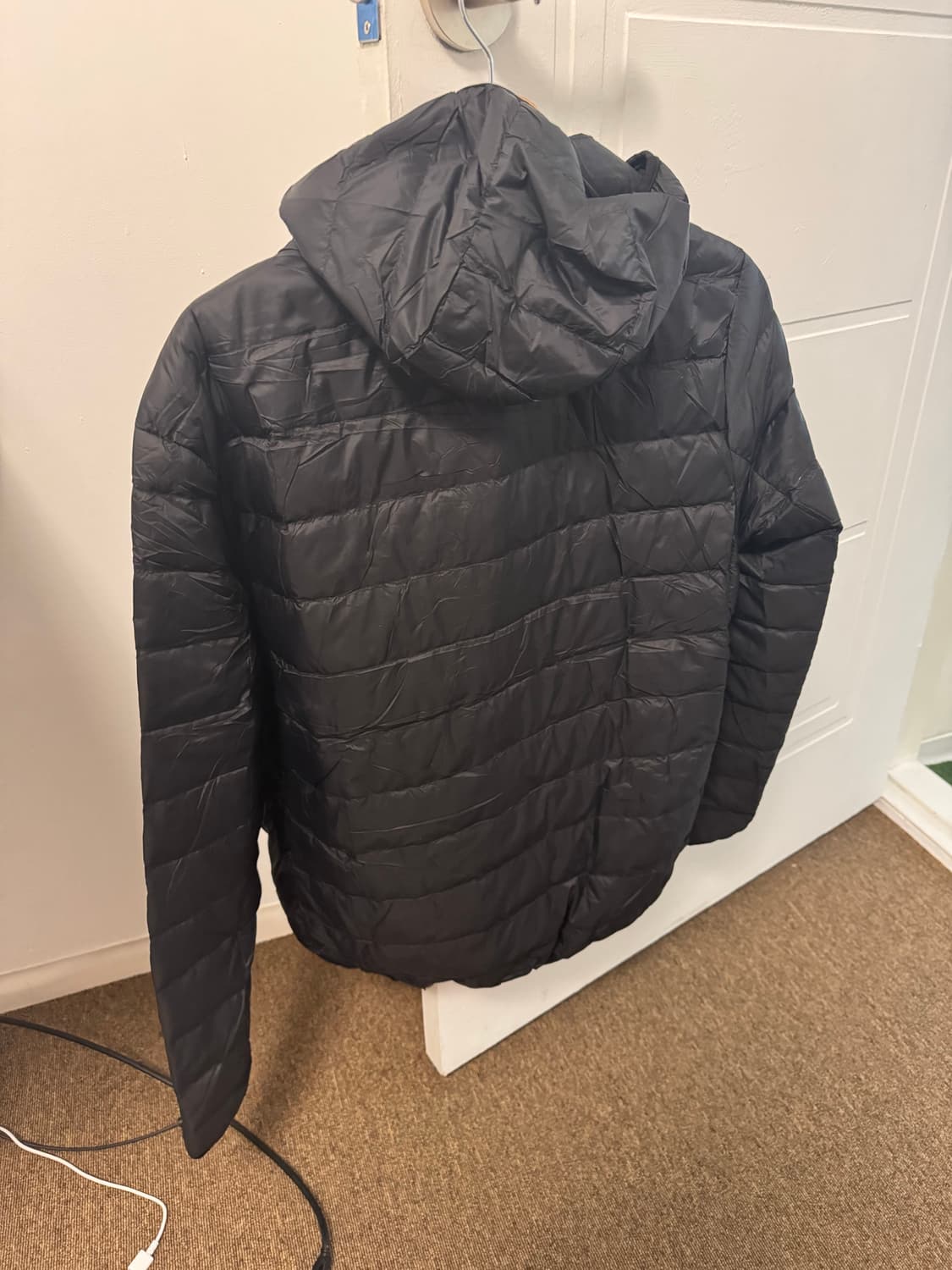 베이프 경량패딩 후드 블랙 상품이미지2