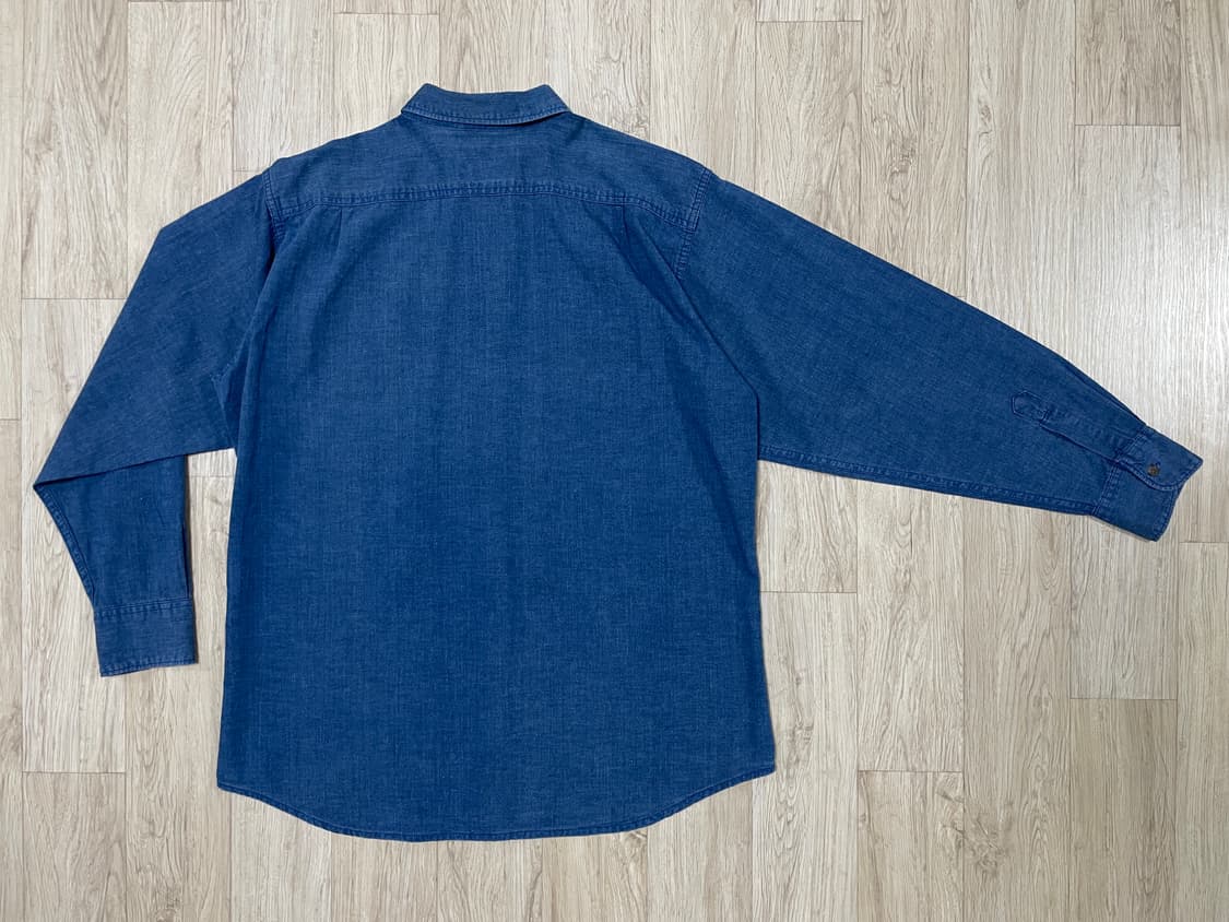 100~105) 90 리바이스 다크블루 데님 워크셔츠(RRL&LVC&폴로 상품이미지2