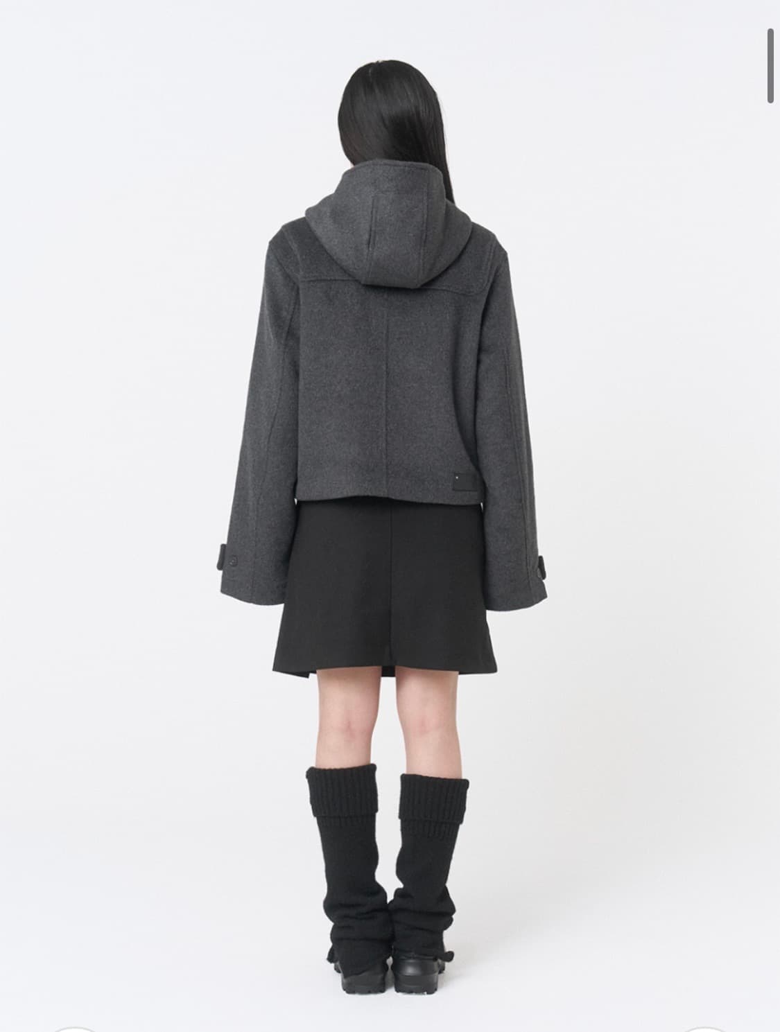 미세키서울 Duffle hoodie short coat CHARCOAL 상품이미지2