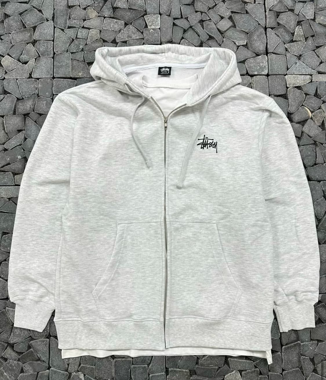 스투시 백염 후드집업 M / L 상품이미지1