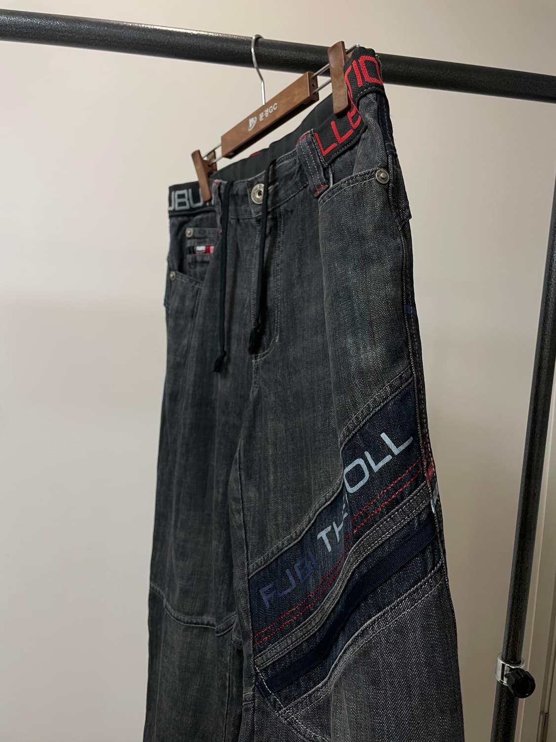 (34) Fubu 후부 올드스쿨 힙합 흑청 데님팬츠 상품이미지4