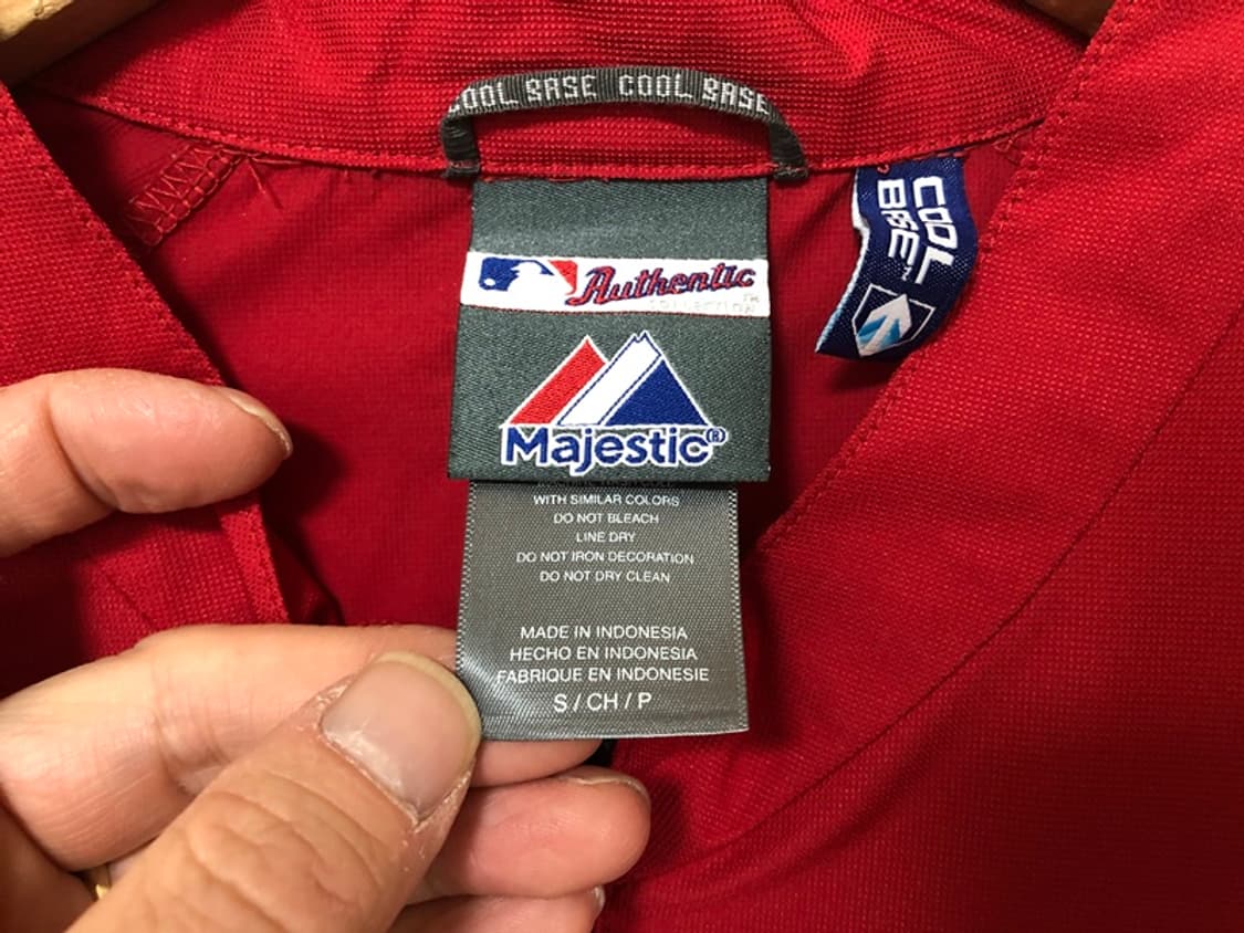 MLB 마제스틱 신시티네레즈 어센틱바람막이/웜업풀오버 S 상품이미지4
