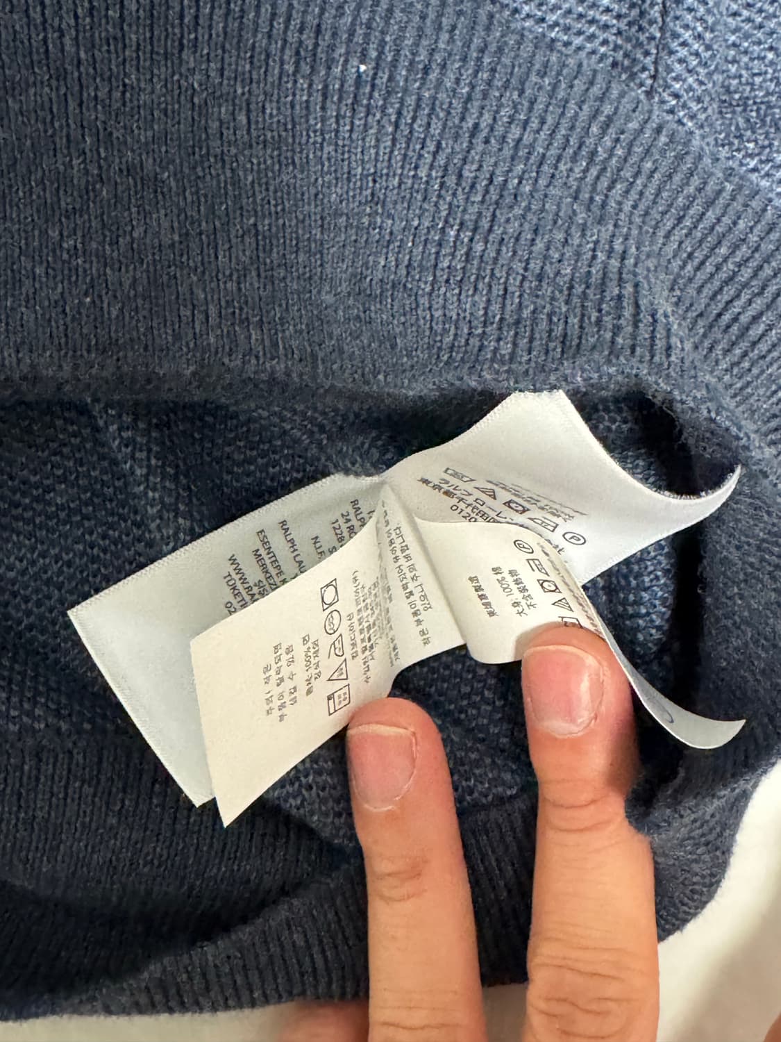 폴로 랄프로렌 피마코튼 가디건 M 네이비 상품이미지4