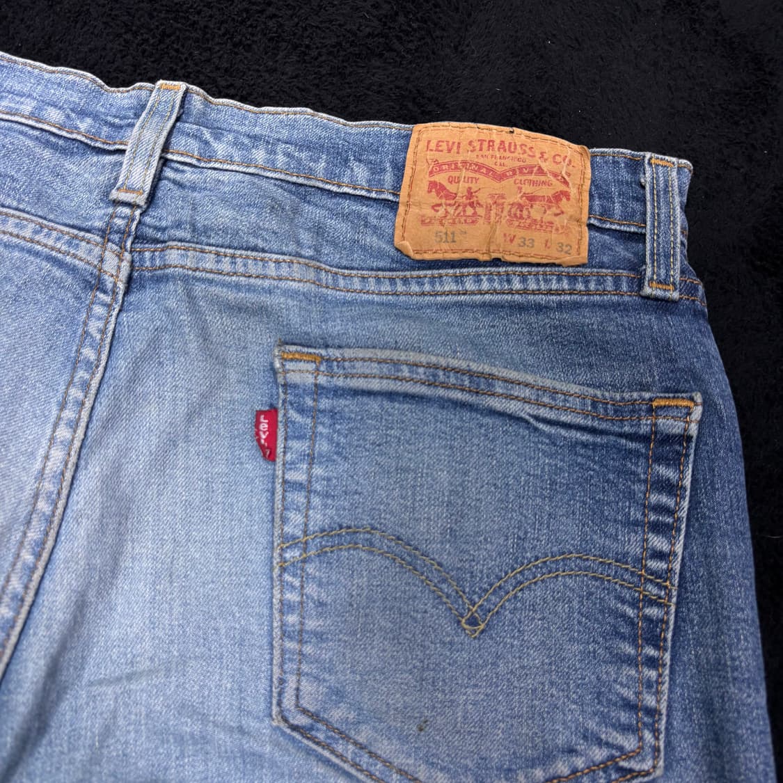 33 리바이스511 연청 디스트로이드 데님팬츠 상품이미지3